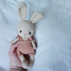 Patron lapin au crochet PDF – Doudou bébé, niveau débutant