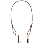 Bandoulière longues avec mousquetons, marron/or