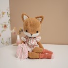 Kit Crochet Socquette, jolie renarde – Coffret Complet, Patron PDF