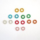 Lot de 7 paires de yeux de sécurité colorés 12 mm