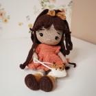 Kit Crochet Cannelle, demoiselle d'automne – Coffret Complet, Patron PDF