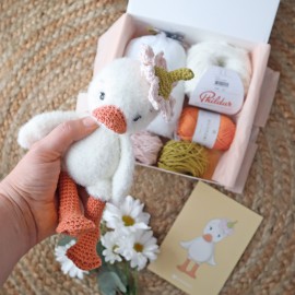 Coffret version 1 : Plume, mon petit caneton en fil romance