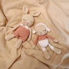 Les minis du bonheur : Coton le lapin & Pelote l'agneau : Patron Au Crochet PDF