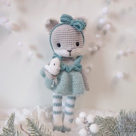 Kit Crochet Alaska, renarde polaire – Coffret Complet, Patron PDF