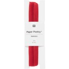 Ruban d'organza bord rouge 9 mm x 3 M