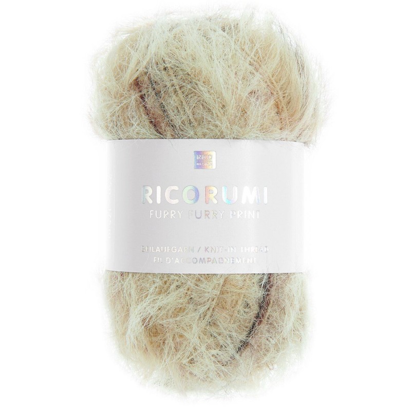 Fil Ricorumi Furry Furry Print réf.003 Beige